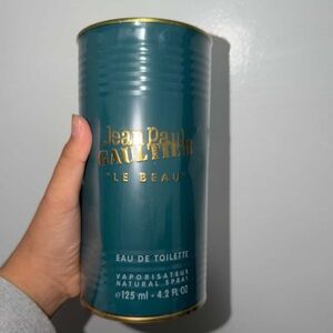 Jean Paul Gaultier Teal & Gold 'Le Beau' Fragrance Can